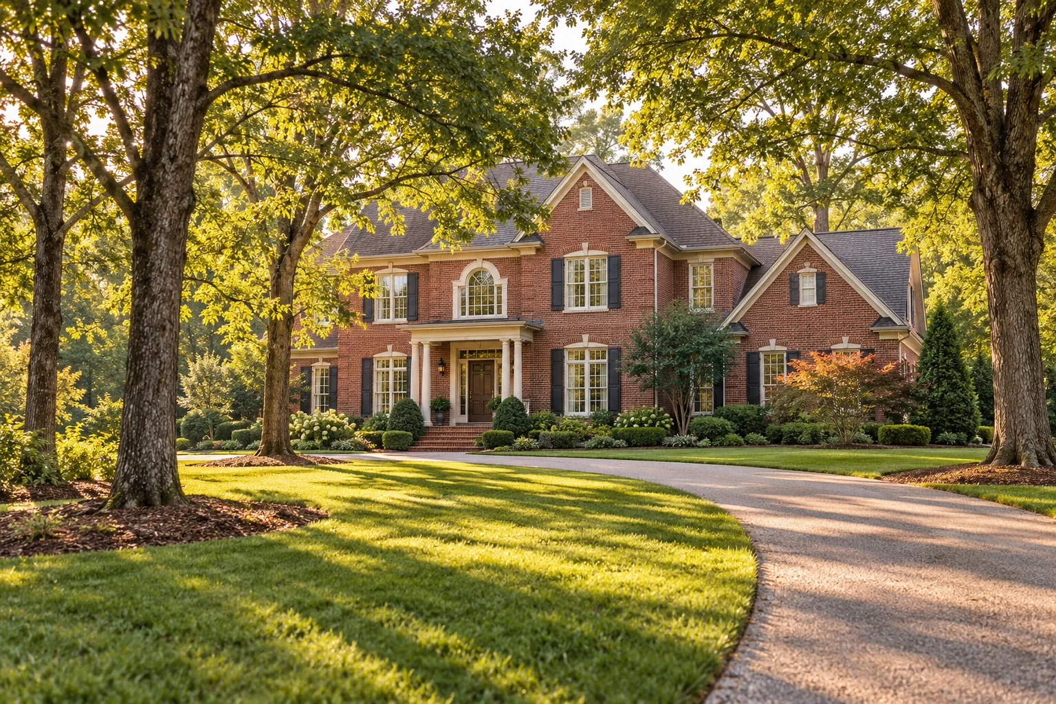 Illustrative setting for Halle Plantation; not an actual neighborhood photograph